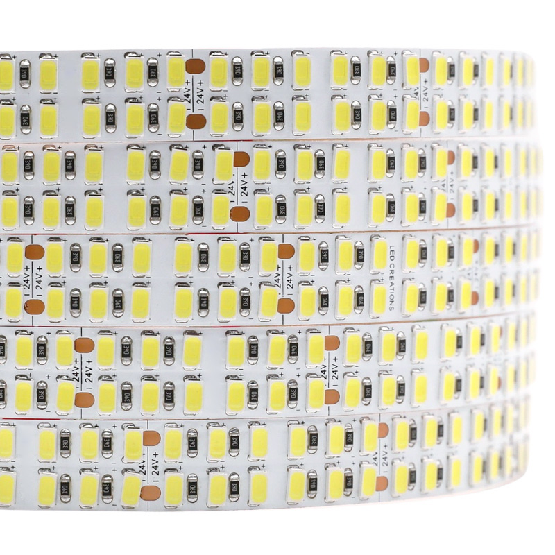 24V Dual Row 288D Brightest Double Density SMD 5630 LED Strip